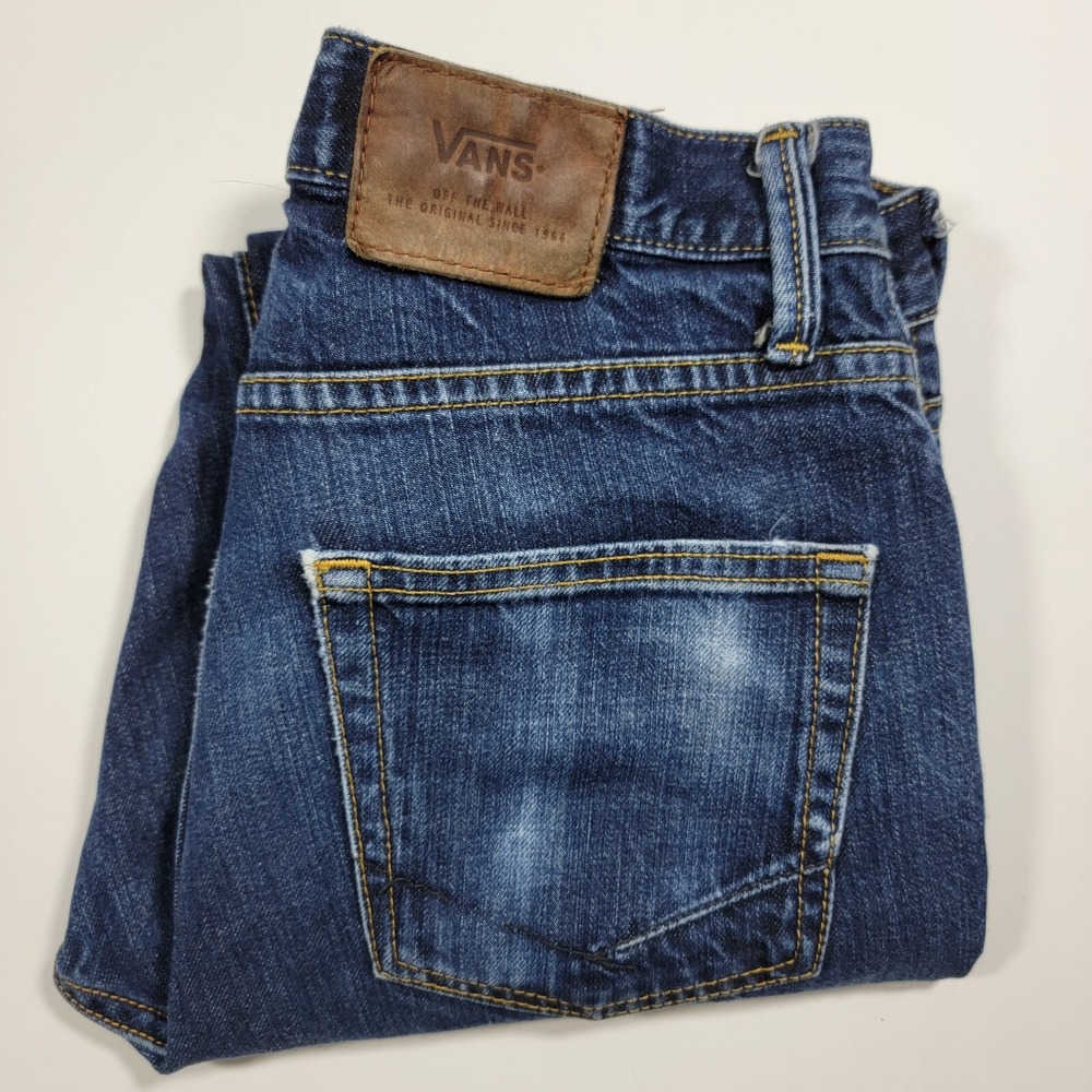 Vans White Oak Cone Denim Men's Blue Jeans V46 Taper Size 30x30‎